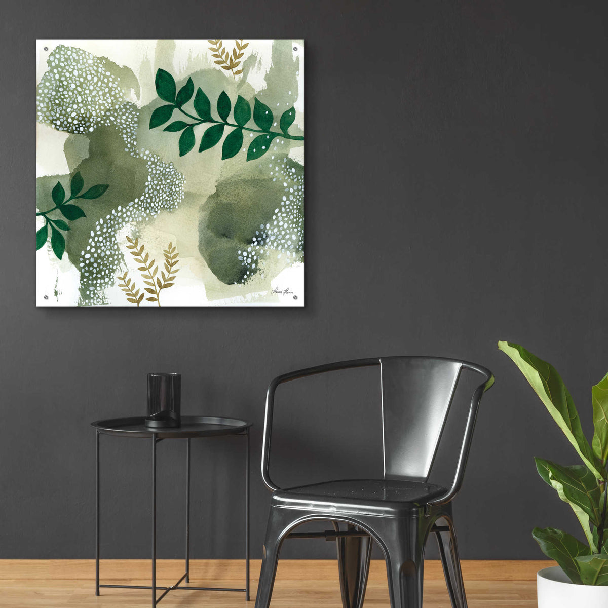 Epic Art 'Woodland Walk IV' by Laura Horn, Acrylic Glass Wall Art,36x36