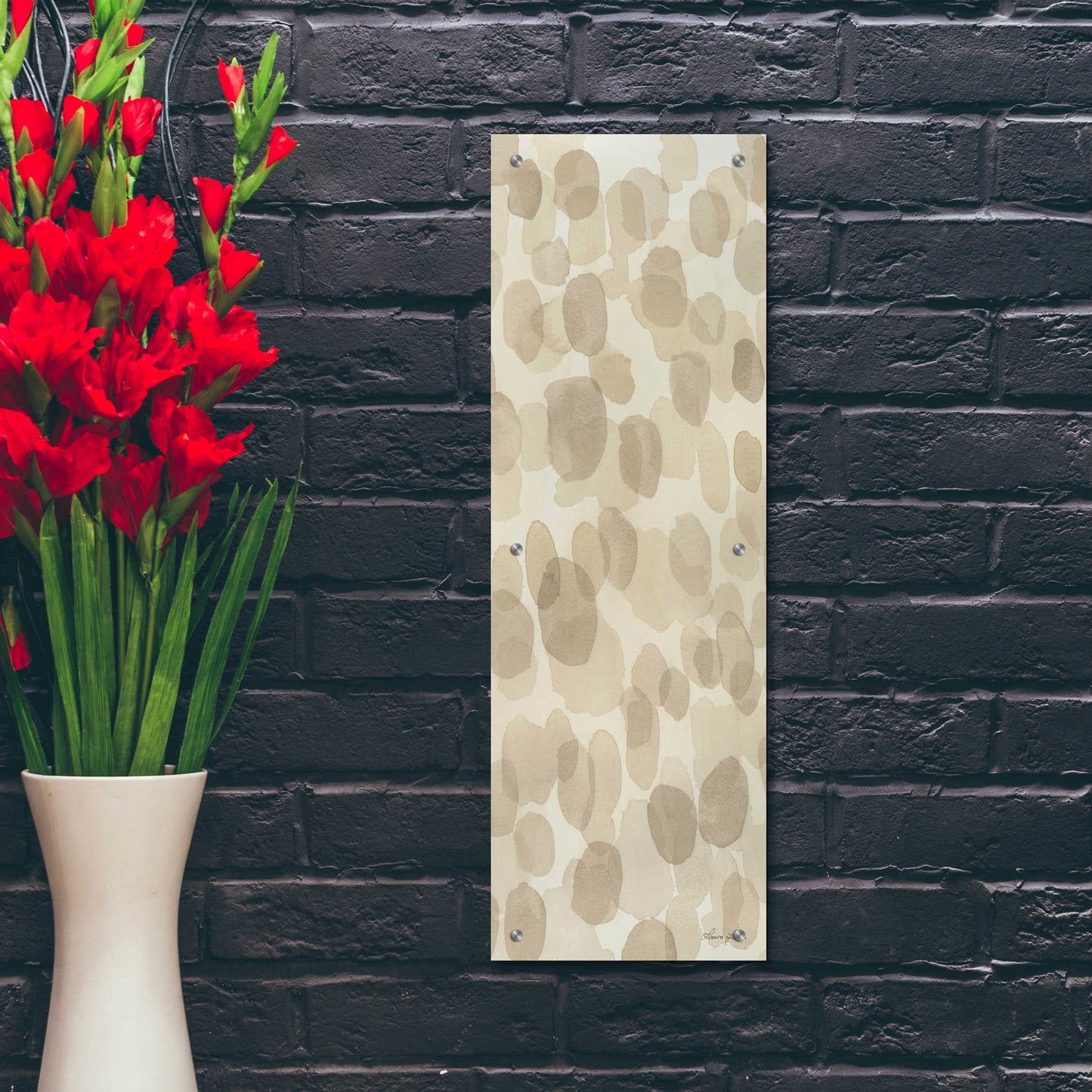 Epic Art 'Natural Abstract IV' by Laura Horn, Acrylic Glass Wall Art,12x36