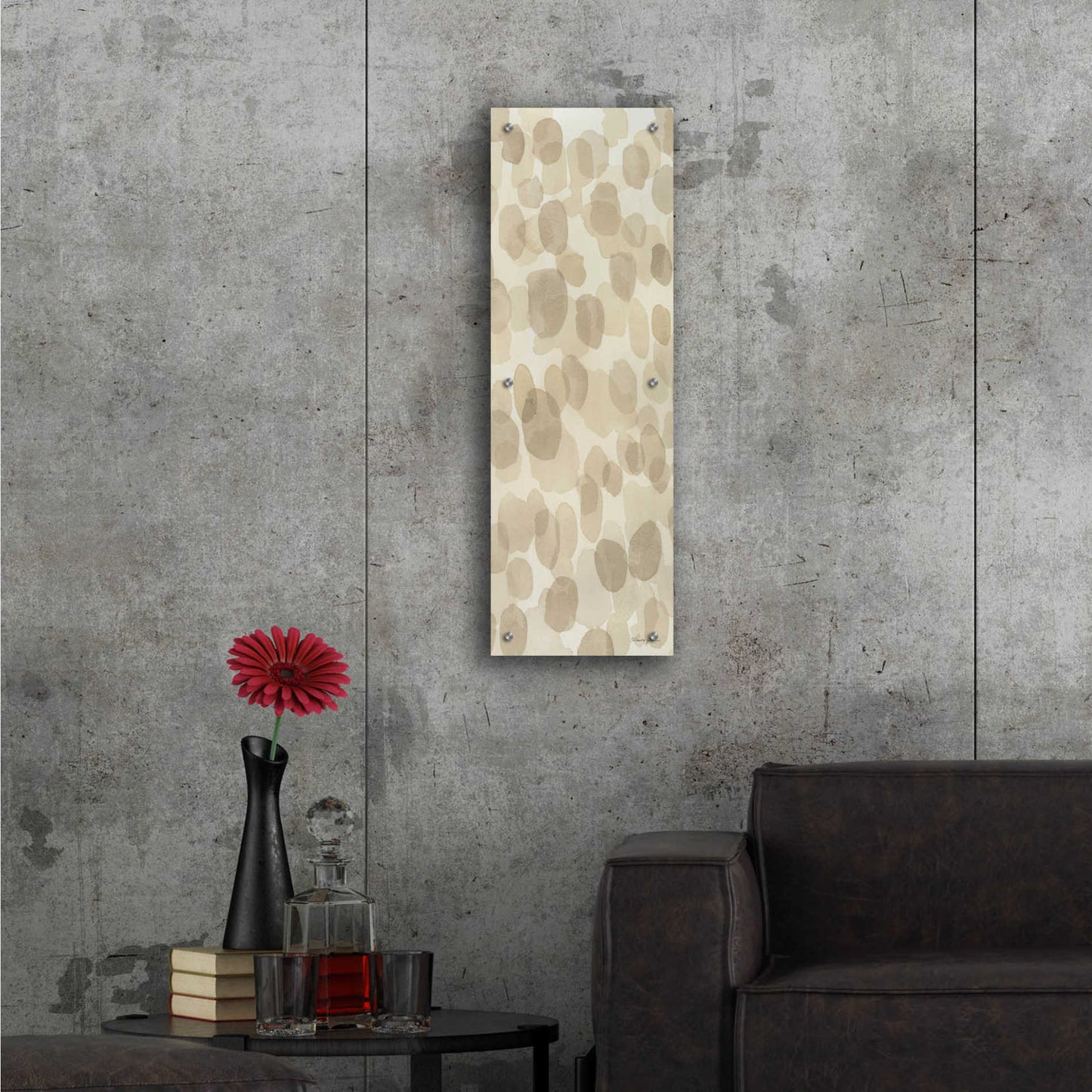Epic Art 'Natural Abstract IV' by Laura Horn, Acrylic Glass Wall Art,12x36