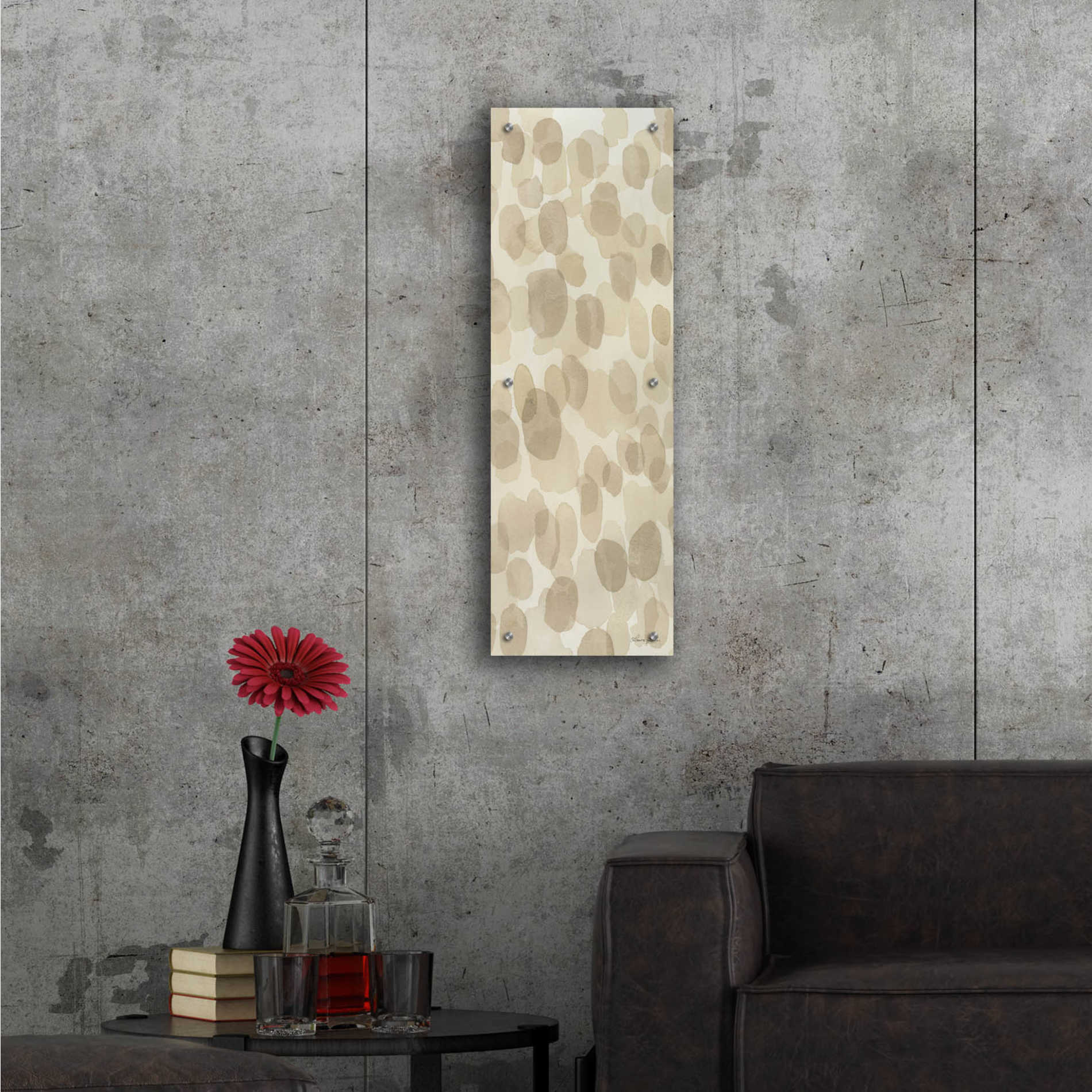 Epic Art 'Natural Abstract IV' by Laura Horn, Acrylic Glass Wall Art,12x36