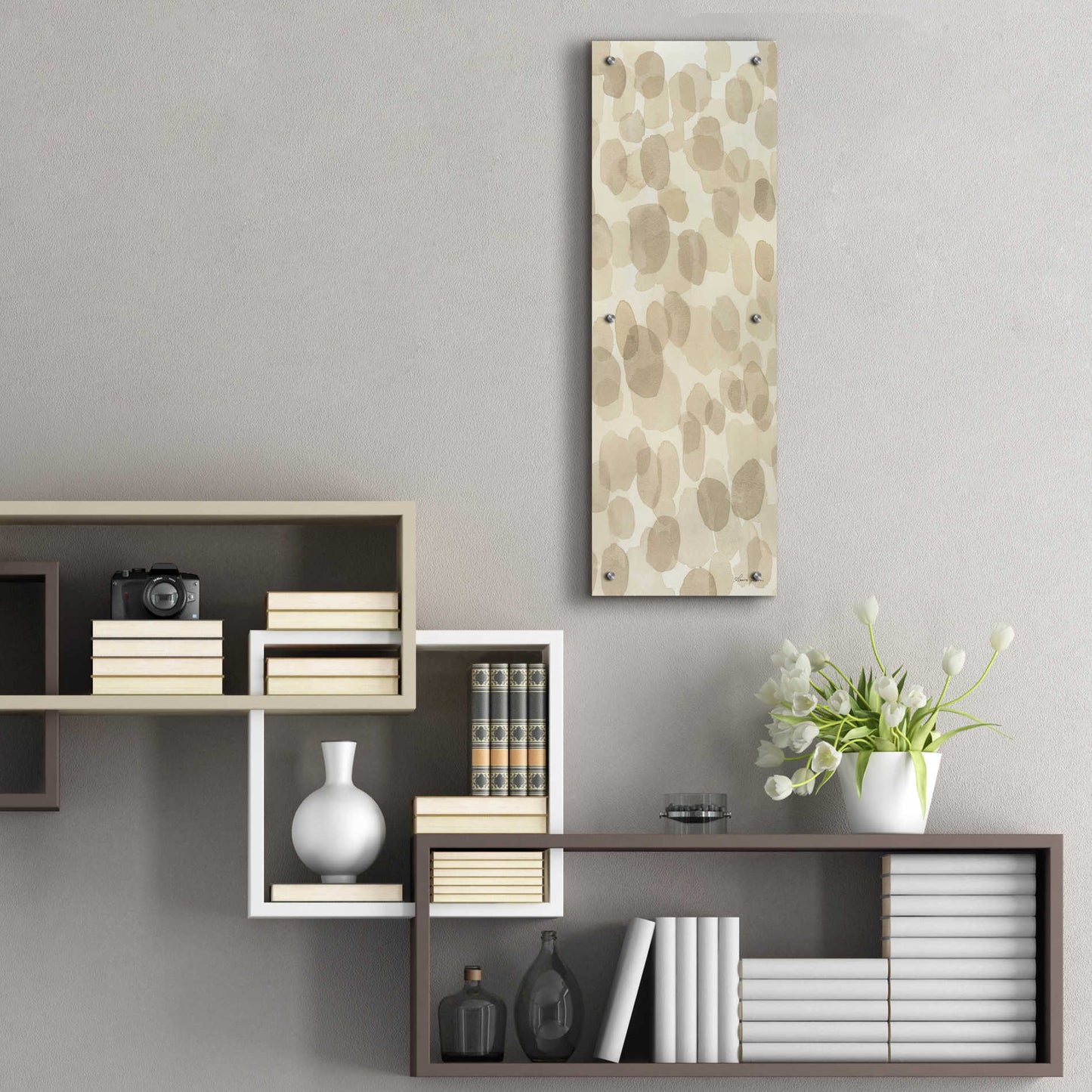 Epic Art 'Natural Abstract IV' by Laura Horn, Acrylic Glass Wall Art,12x36