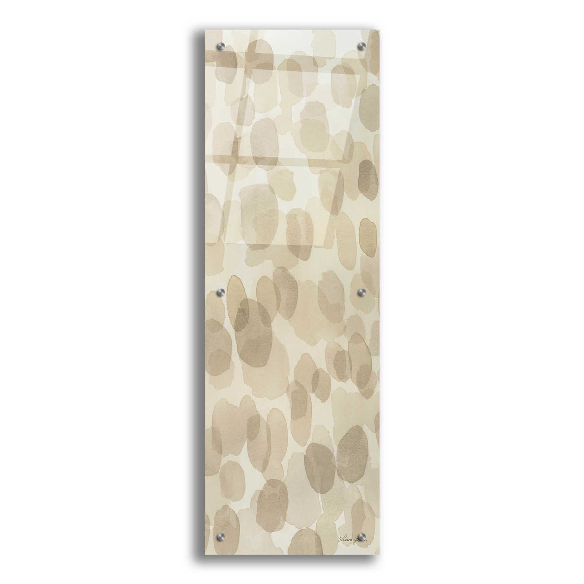 Epic Art 'Natural Abstract IV' by Laura Horn, Acrylic Glass Wall Art,12x36