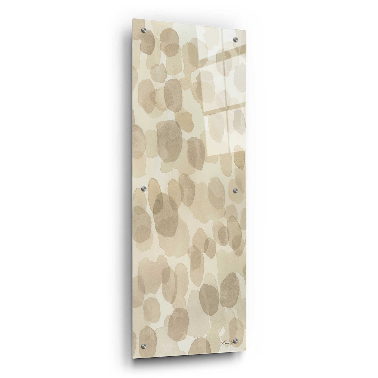 Epic Art 'Natural Abstract IV' by Laura Horn, Acrylic Glass Wall Art,16x48