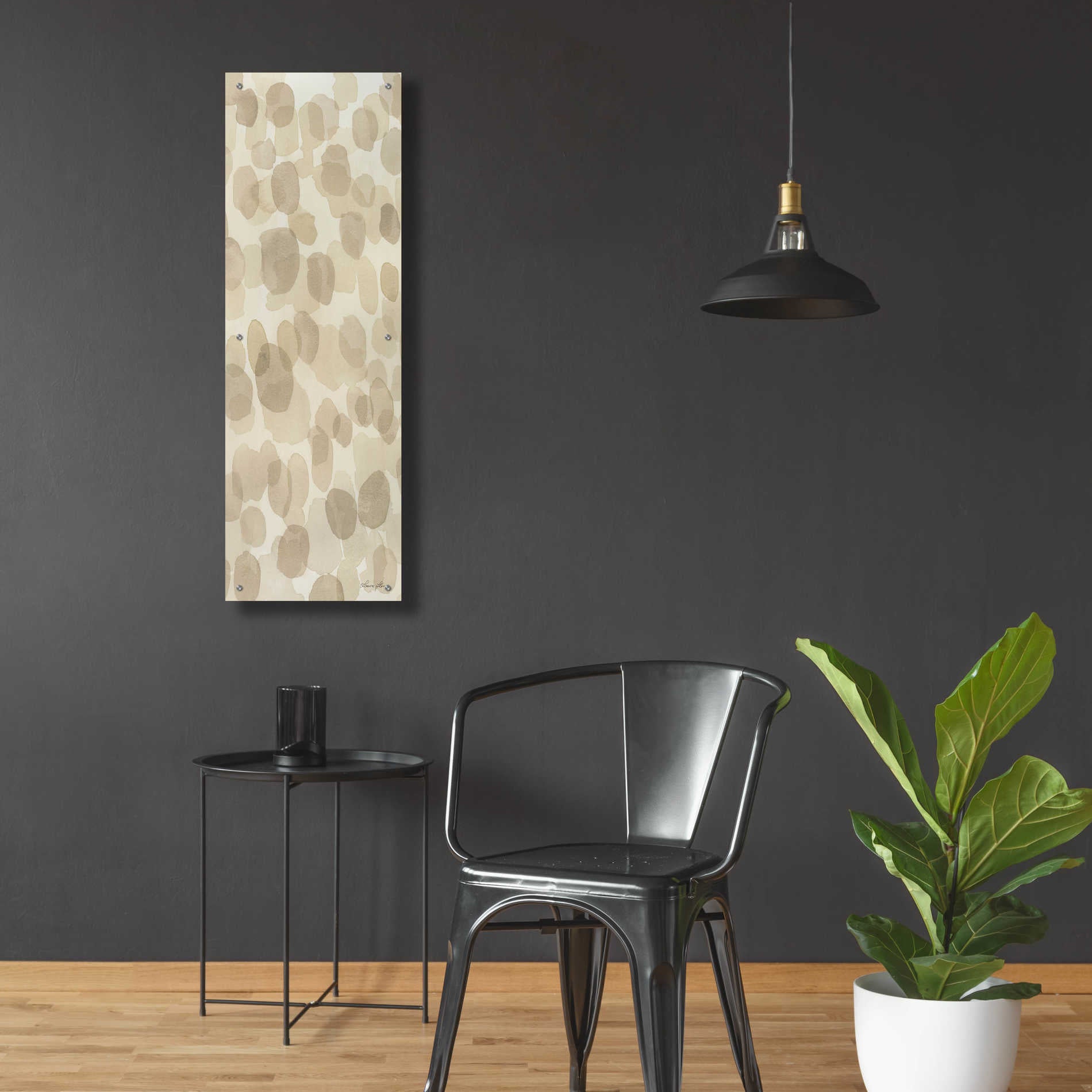 Epic Art 'Natural Abstract IV' by Laura Horn, Acrylic Glass Wall Art,16x48