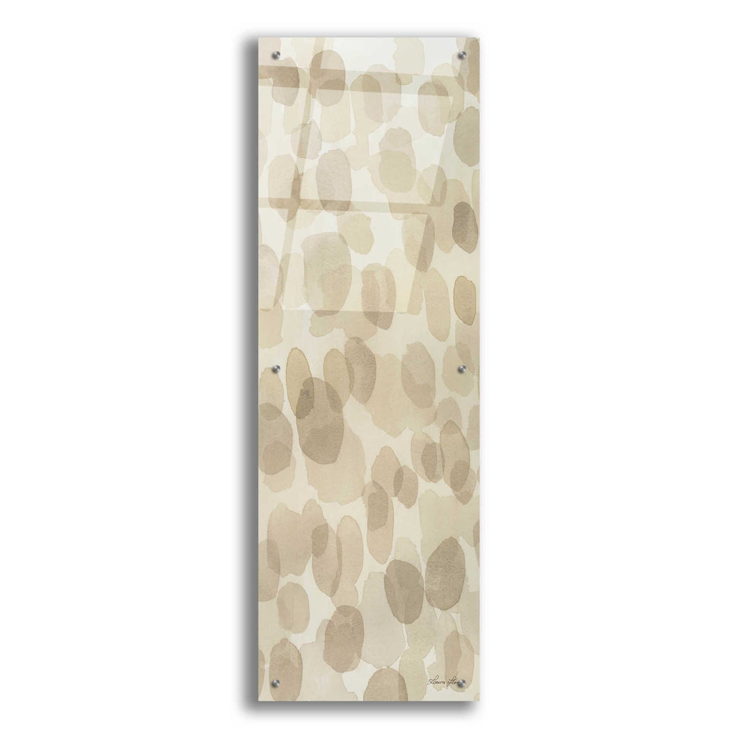 Epic Art 'Natural Abstract IV' by Laura Horn, Acrylic Glass Wall Art,16x48