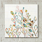 Epic Art 'Rainbow Vines with Flowers Spice' by Kathy Ferguson, Acrylic Glass Wall Art,12x12