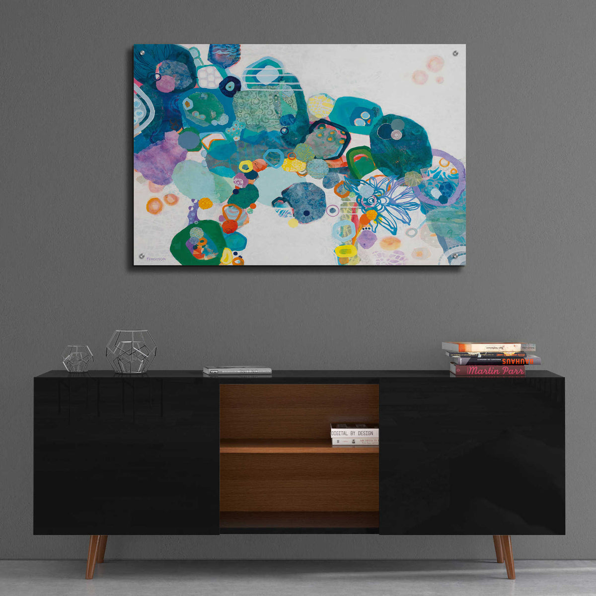 Epic Art 'Bridging our Differences' by Kathy Ferguson, Acrylic Glass Wall Art,36x24