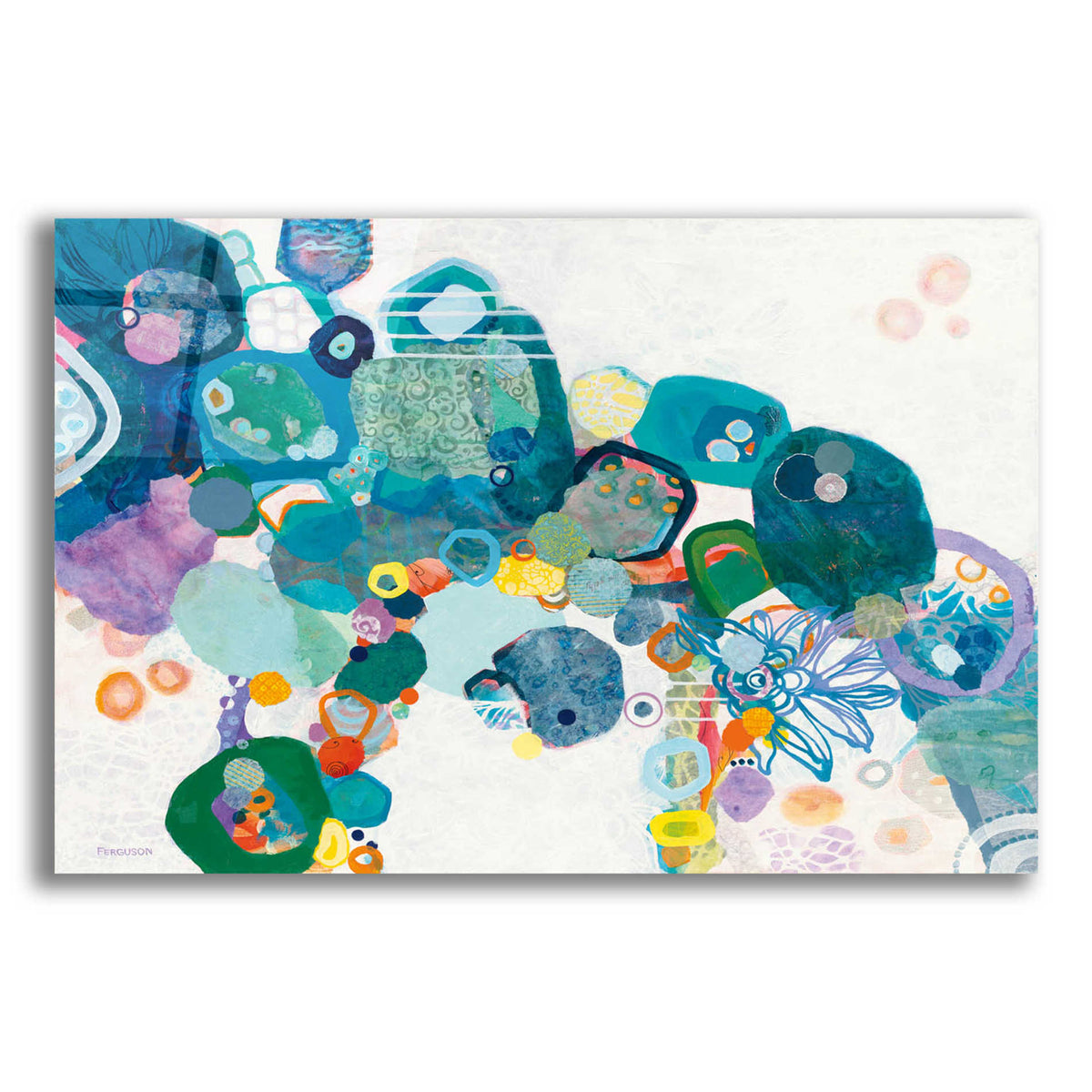 Epic Art 'Bridging our Differences' by Kathy Ferguson, Acrylic Glass Wall Art