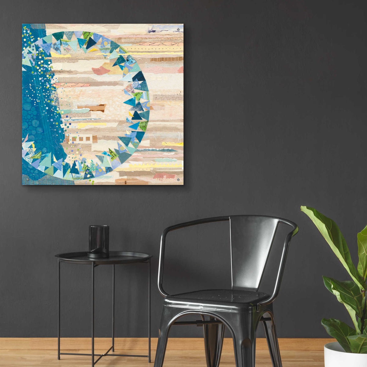 Epic Art 'The Calm and The Storm' by Kathy Ferguson, Acrylic Glass Wall Art,36x36