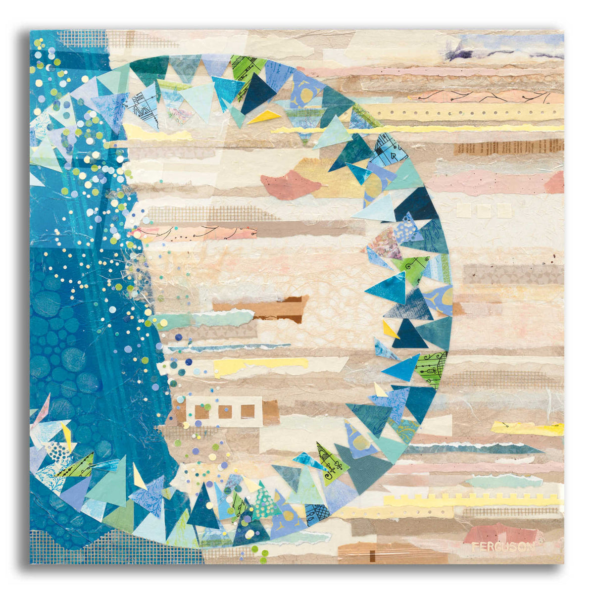 Epic Art 'The Calm and The Storm' by Kathy Ferguson, Acrylic Glass Wall Art