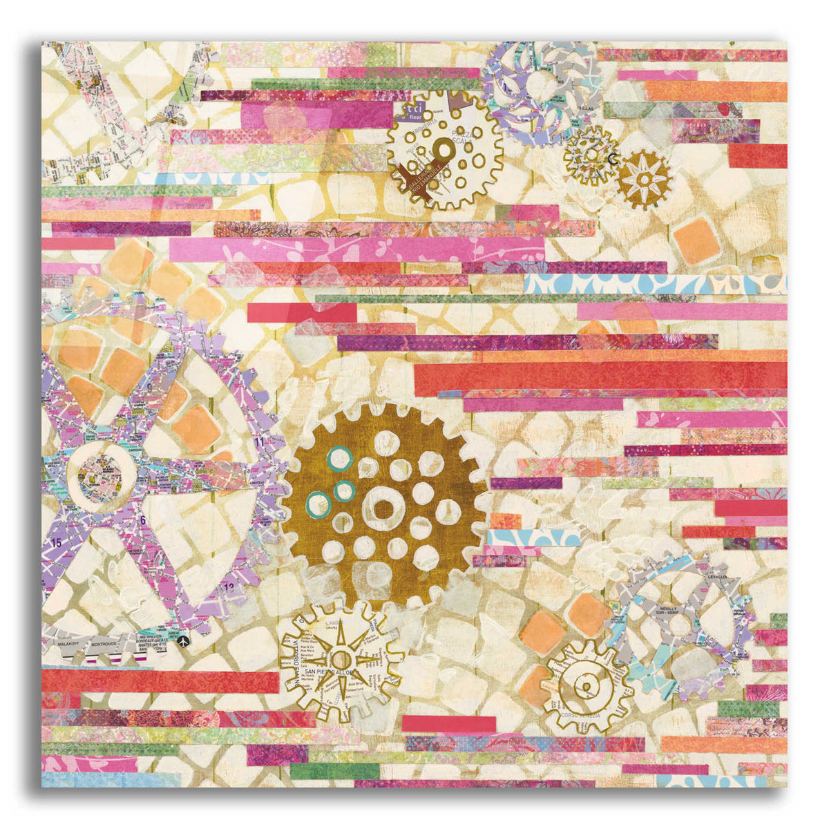 Epic Art 'EU Timetable II on White' by Kathy Ferguson, Acrylic Glass Wall Art