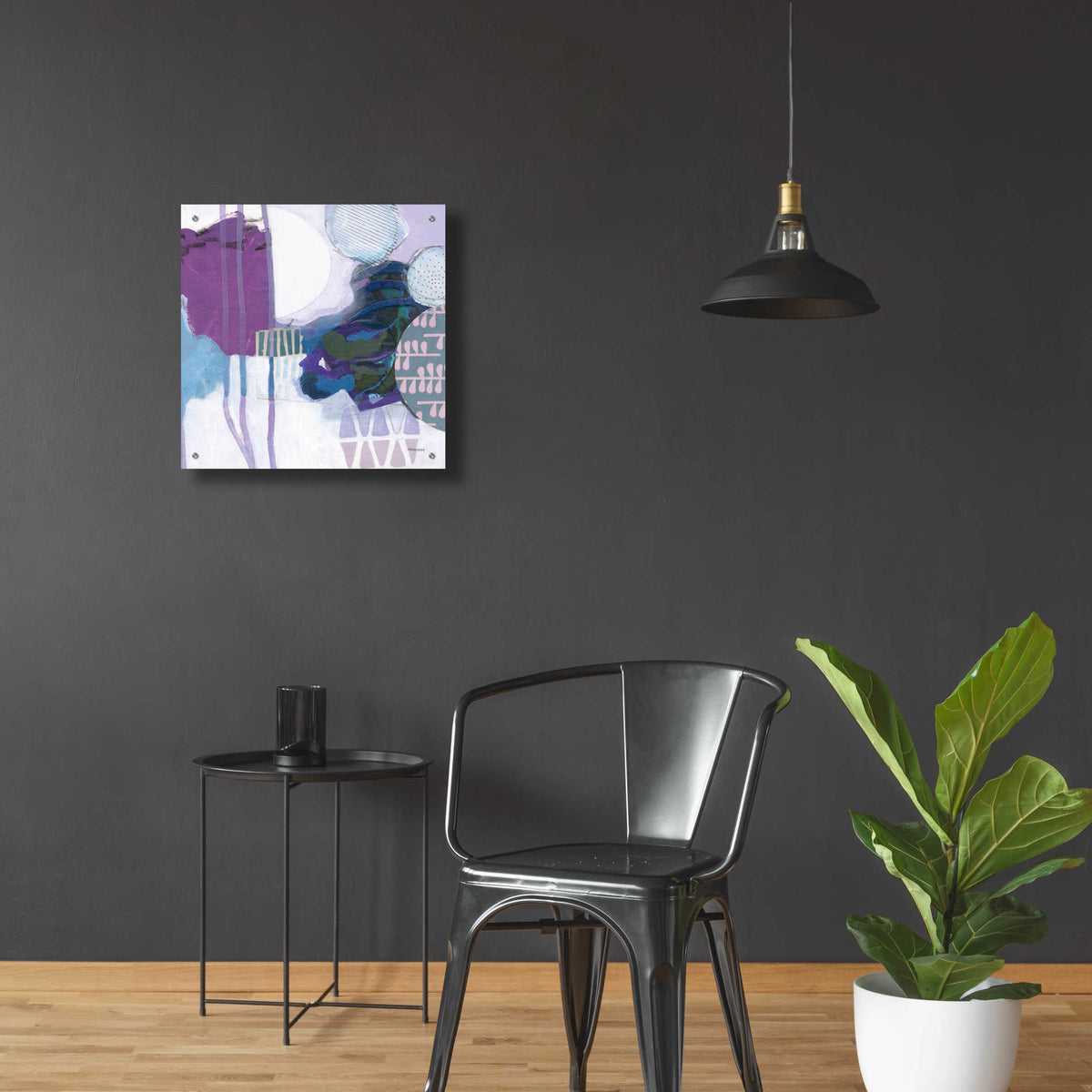 Epic Art 'Abstract Layers IV' by Kathy Ferguson, Acrylic Glass Wall Art,24x24