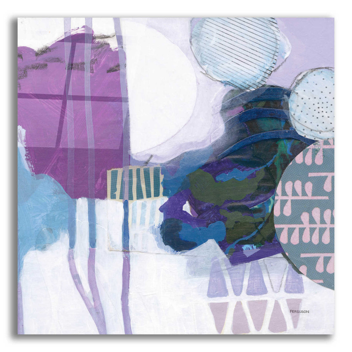 Epic Art 'Abstract Layers IV' by Kathy Ferguson, Acrylic Glass Wall Art
