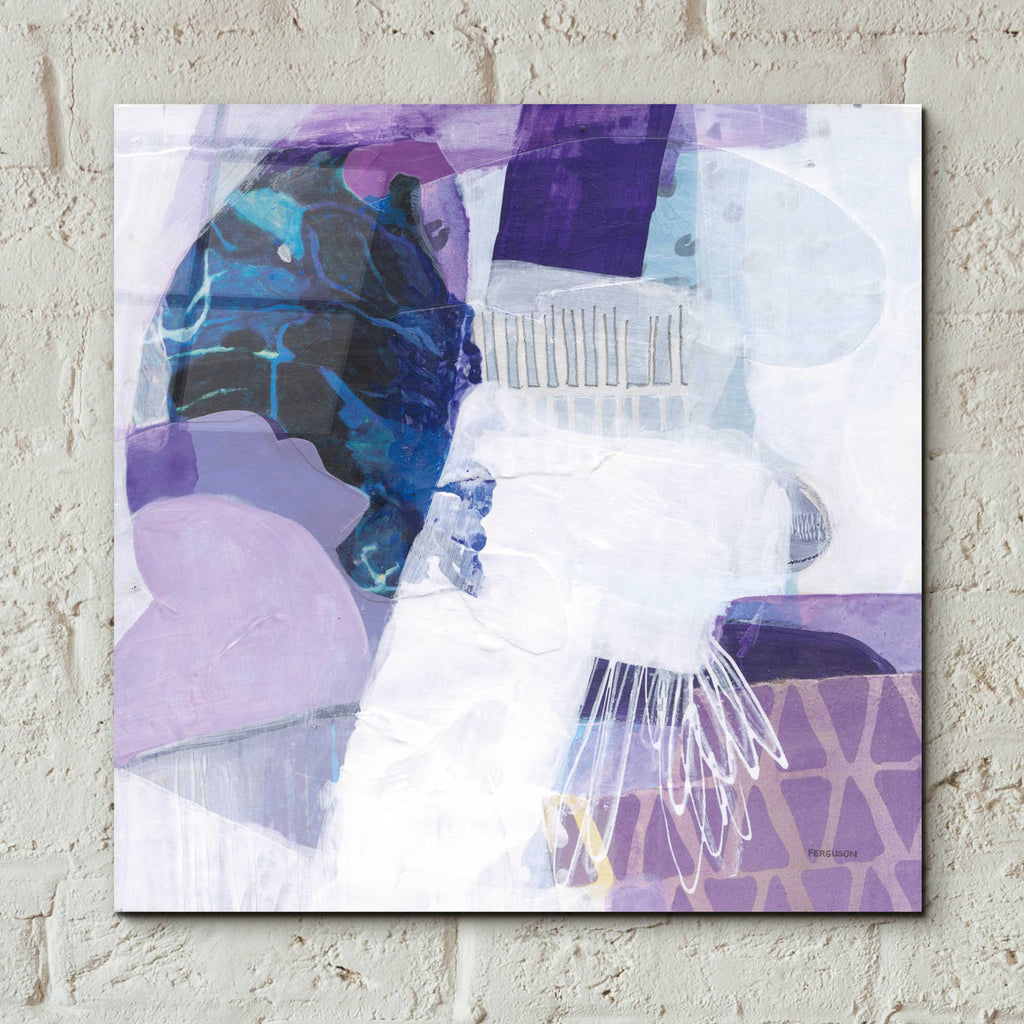 Epic Art 'Abstract Layers III' by Kathy Ferguson, Acrylic Glass Wall Art,12x12