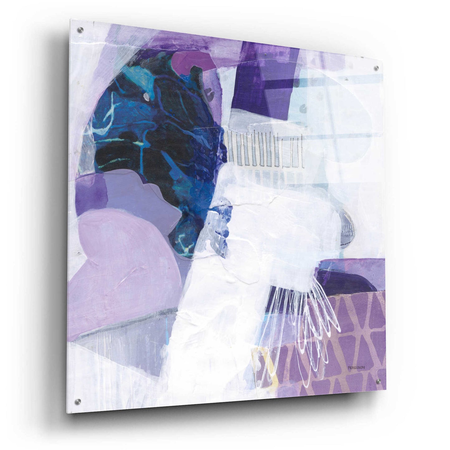 Epic Art 'Abstract Layers III' by Kathy Ferguson, Acrylic Glass Wall Art,36x36
