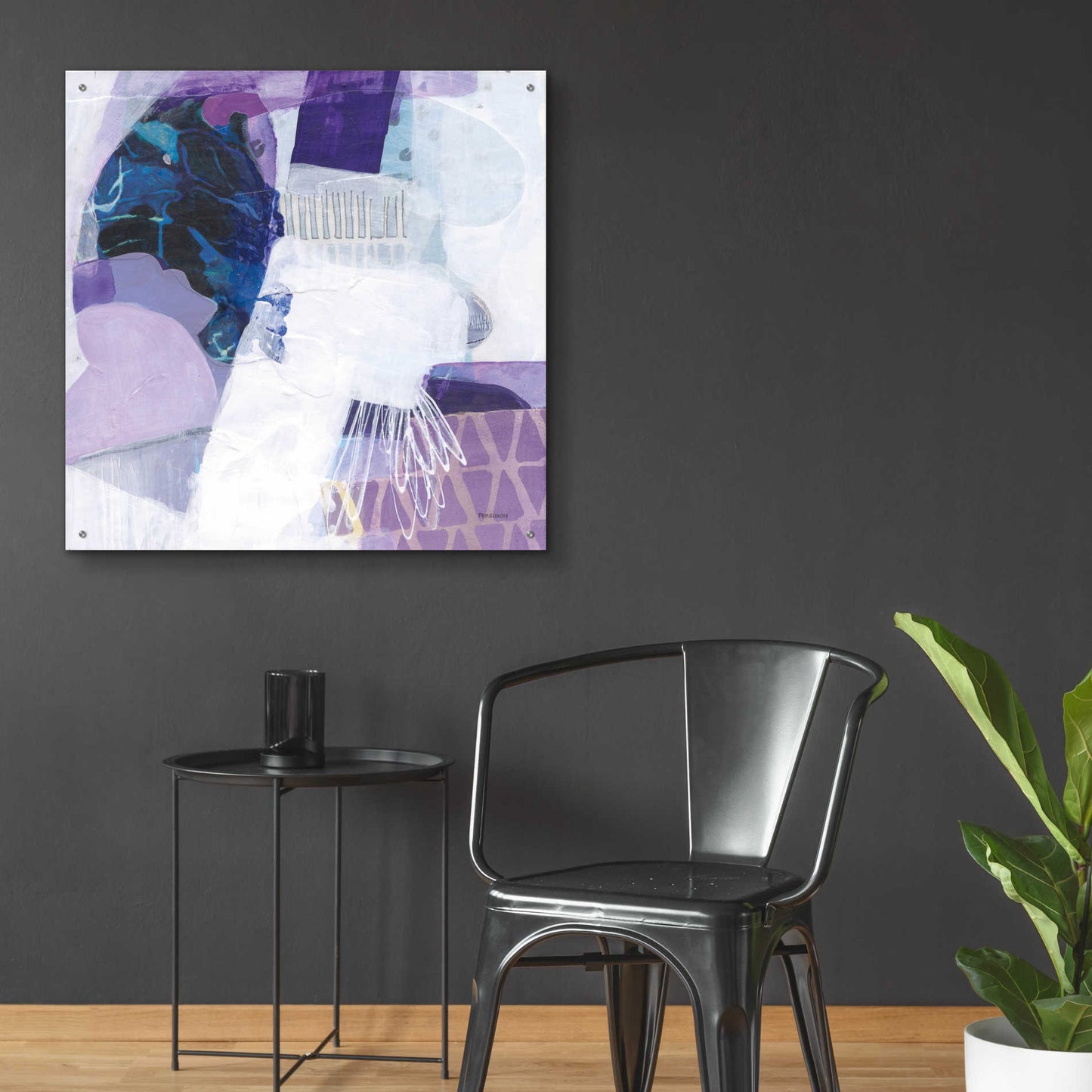 Epic Art 'Abstract Layers III' by Kathy Ferguson, Acrylic Glass Wall Art,36x36