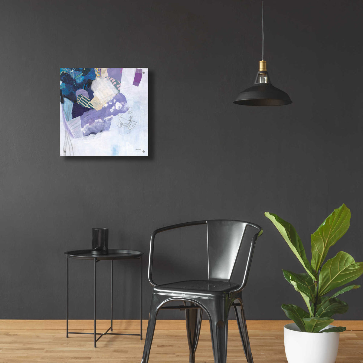 Epic Art 'Abstract Layers II' by Kathy Ferguson, Acrylic Glass Wall Art,24x24