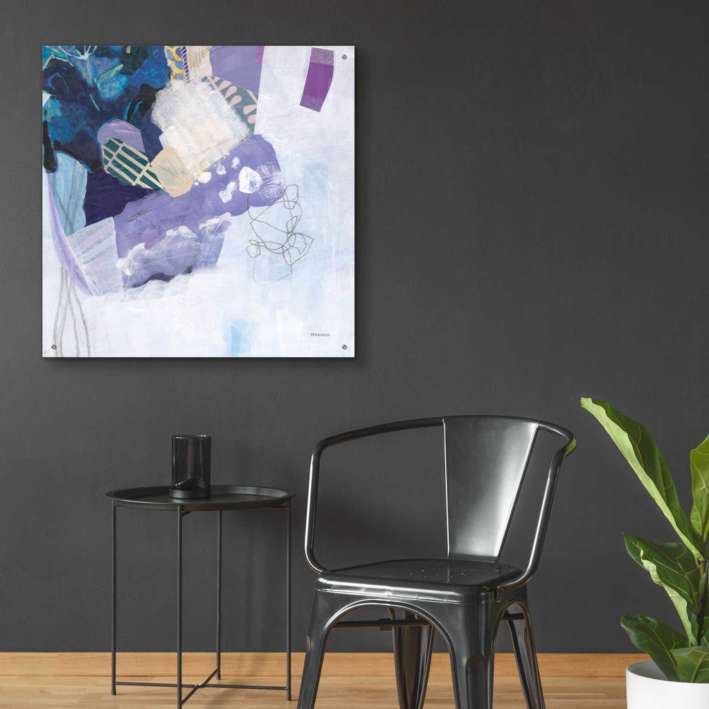 Epic Art 'Abstract Layers II' by Kathy Ferguson, Acrylic Glass Wall Art,36x36