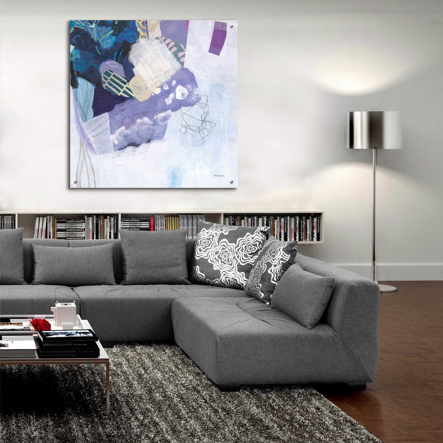 Epic Art 'Abstract Layers II' by Kathy Ferguson, Acrylic Glass Wall Art,36x36