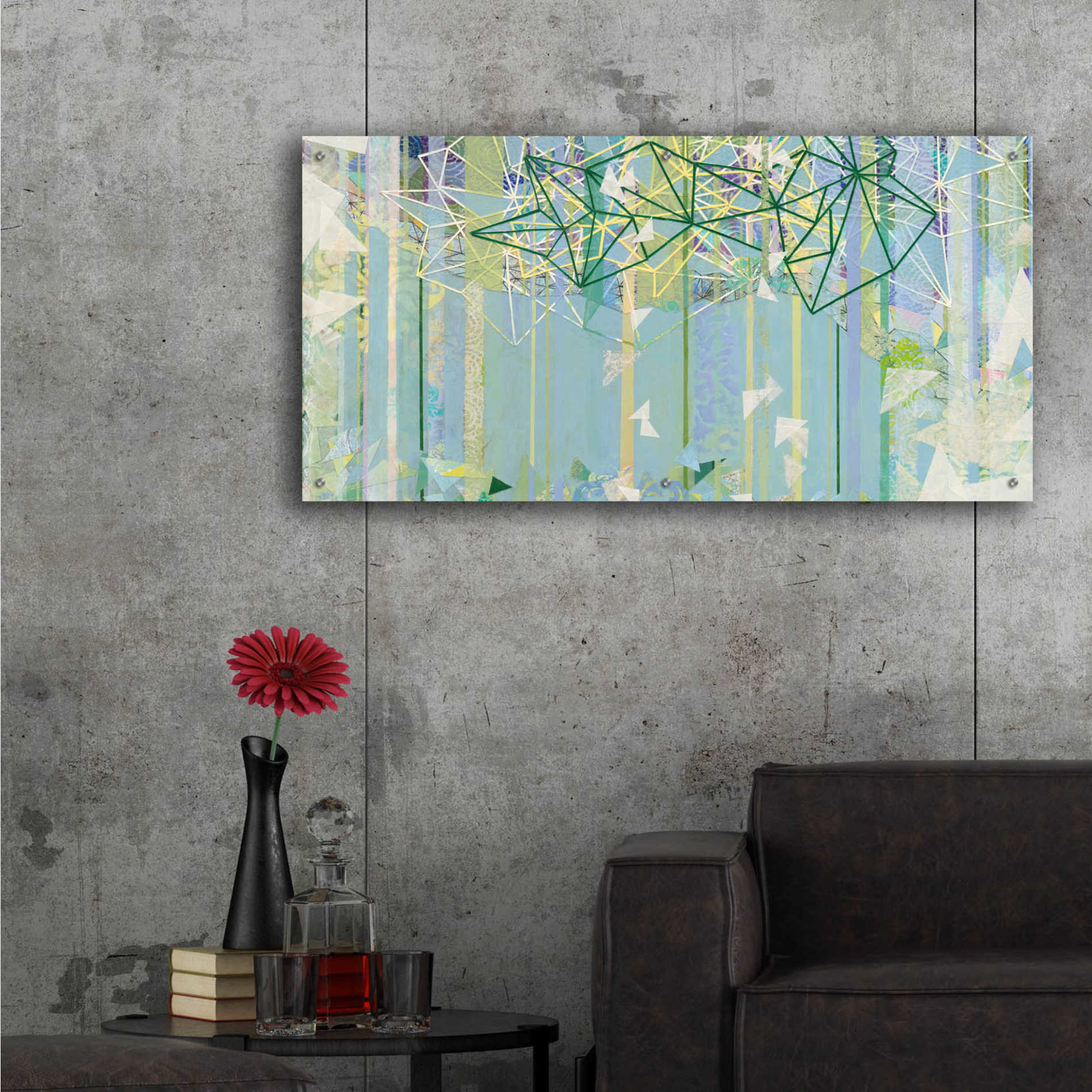 Epic Art 'Hanging Around III' by Kathy Ferguson, Acrylic Glass Wall Art,48x24