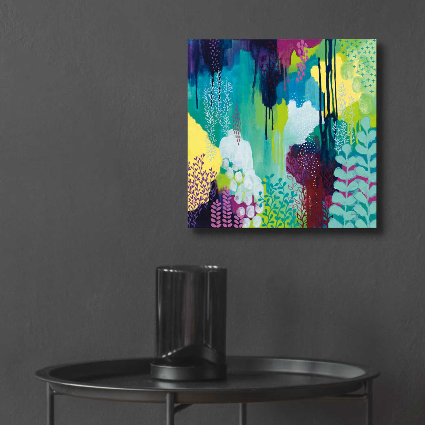 Epic Art 'Jewel Forest I' by Kathy Ferguson, Acrylic Glass Wall Art,12x12