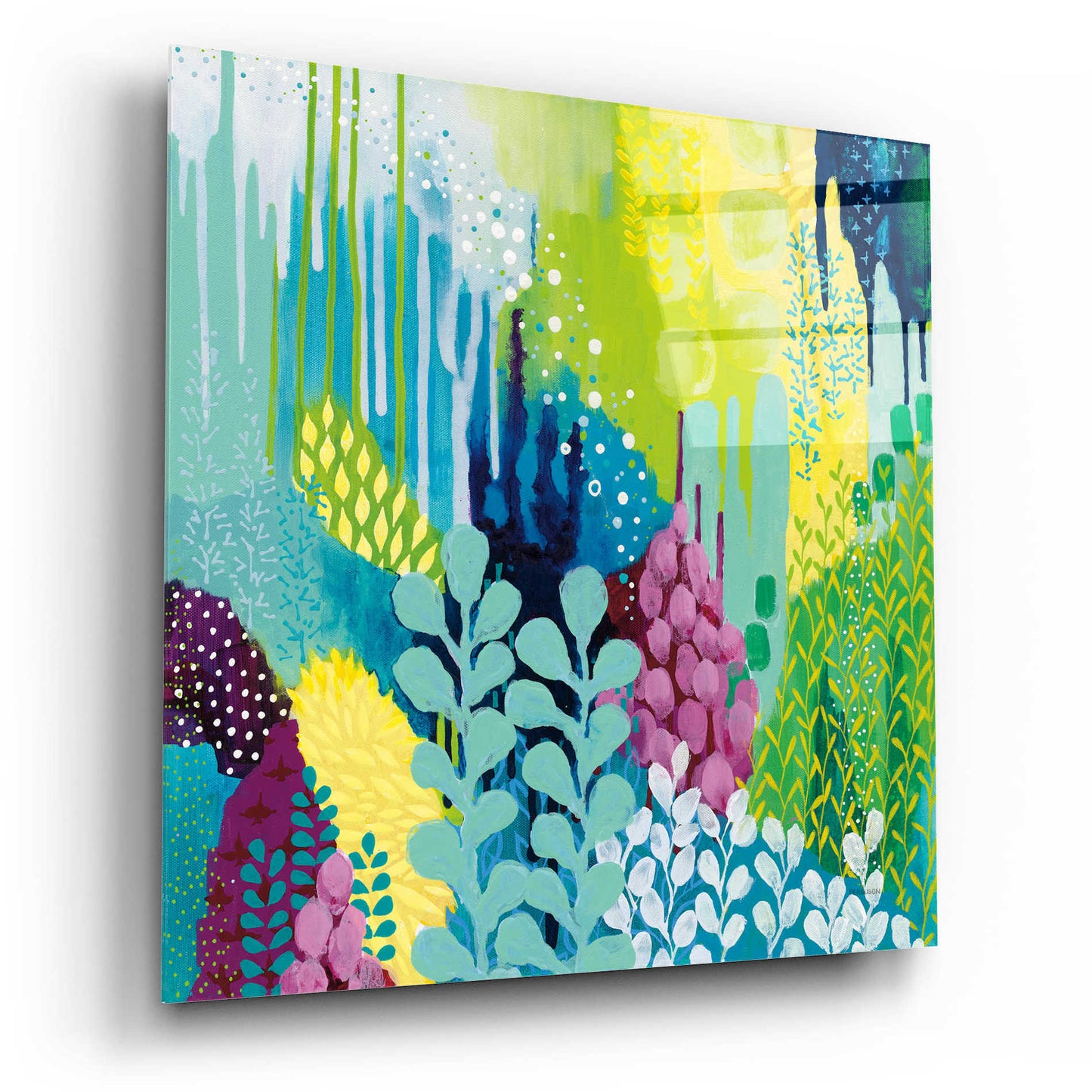Epic Art 'Jewel Forest II' by Kathy Ferguson, Acrylic Glass Wall Art,12x12