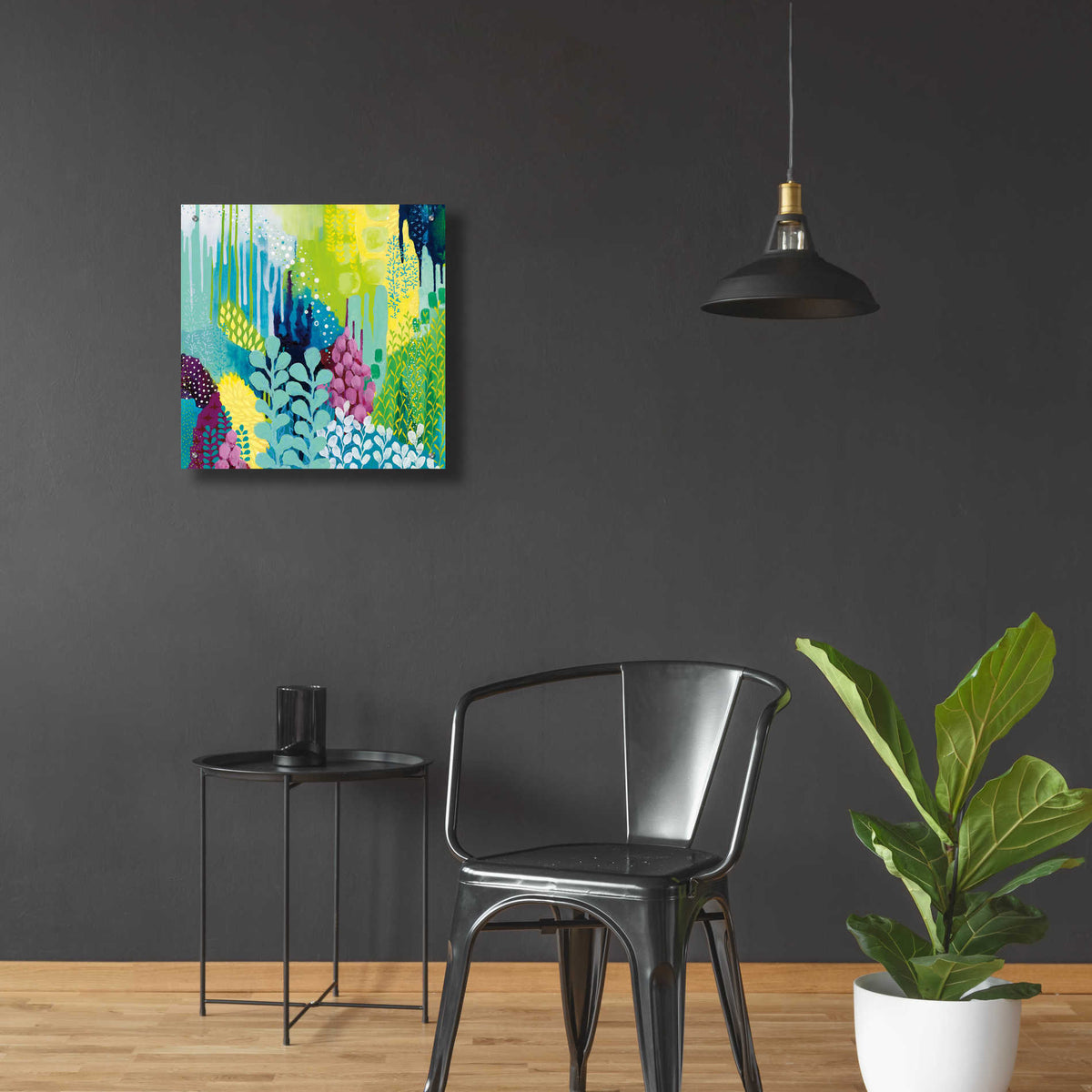 Epic Art 'Jewel Forest II' by Kathy Ferguson, Acrylic Glass Wall Art,24x24