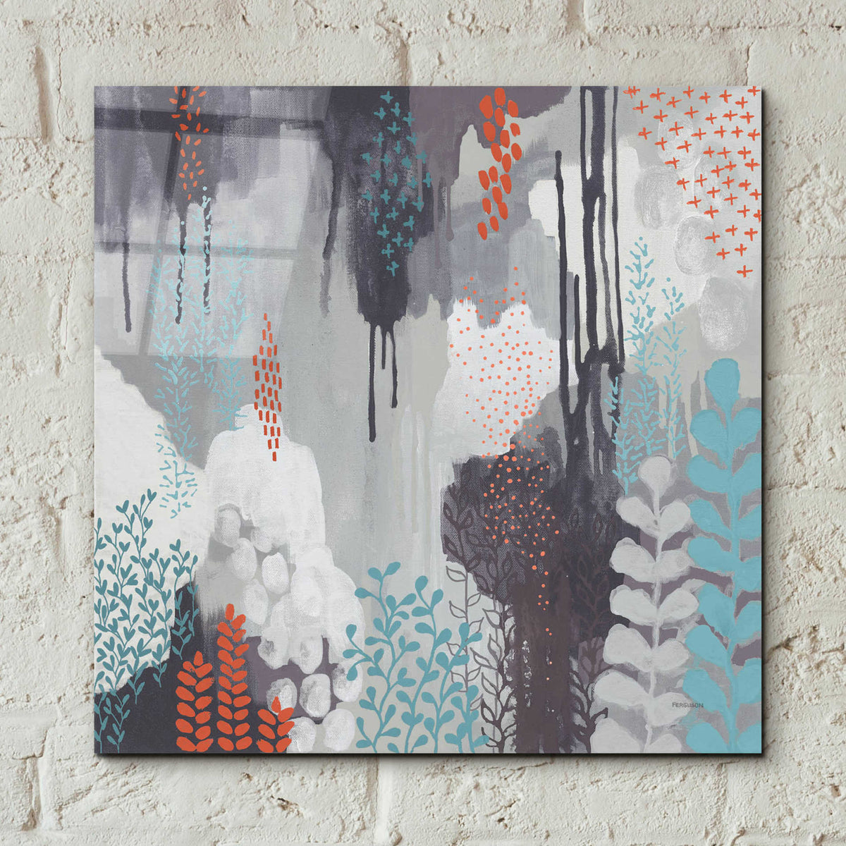 Epic Art 'Gray Forest I' by Kathy Ferguson, Acrylic Glass Wall Art,12x12