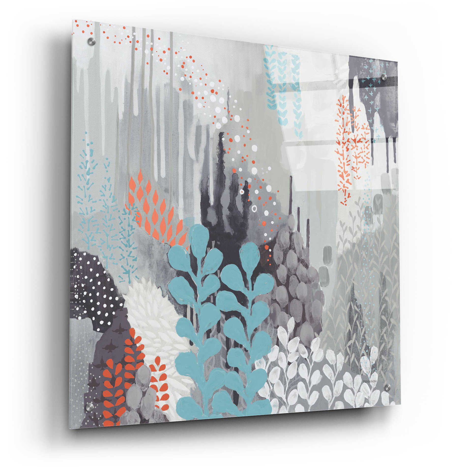 Epic Art 'Gray Forest II' by Kathy Ferguson, Acrylic Glass Wall Art,24x24