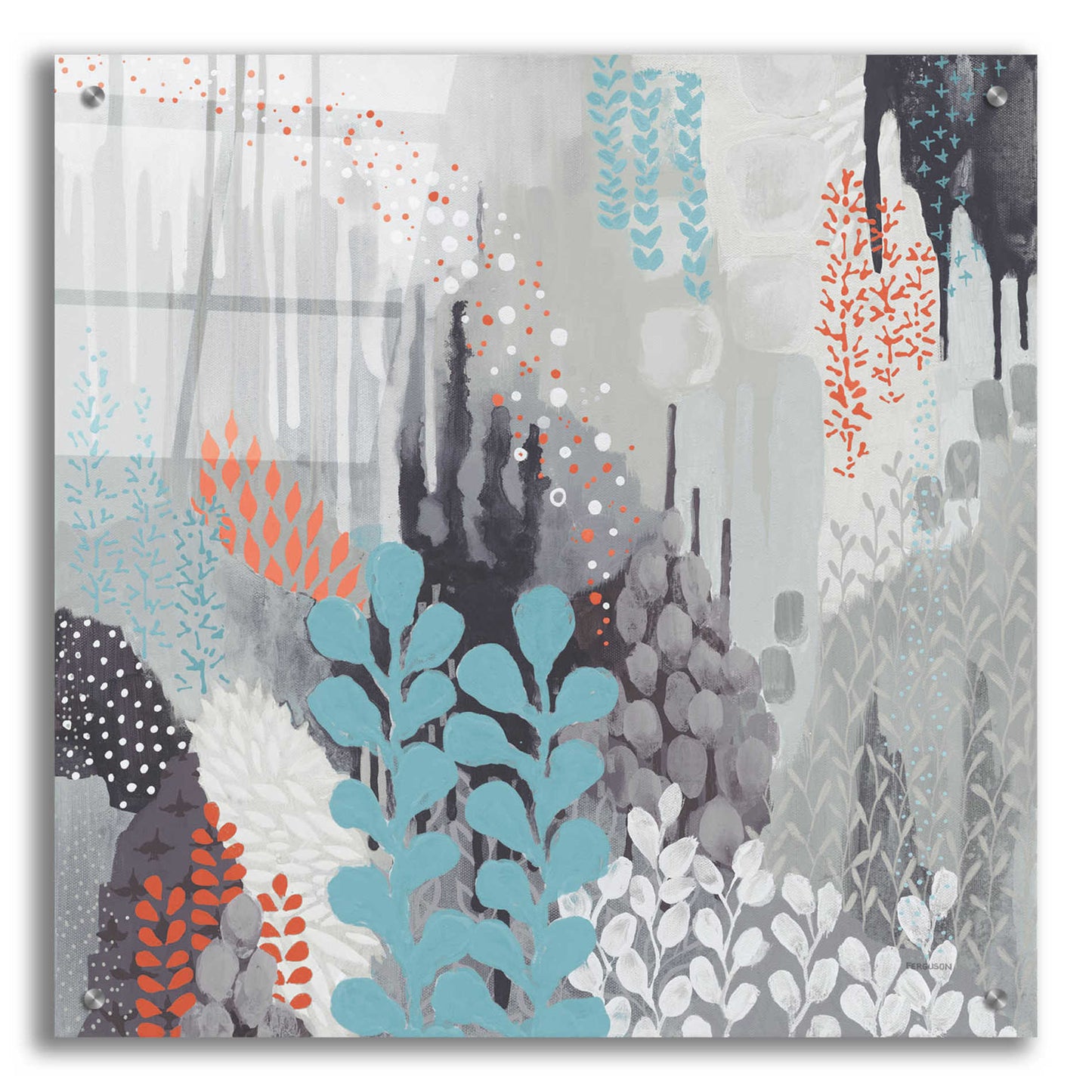 Epic Art 'Gray Forest II' by Kathy Ferguson, Acrylic Glass Wall Art,24x24