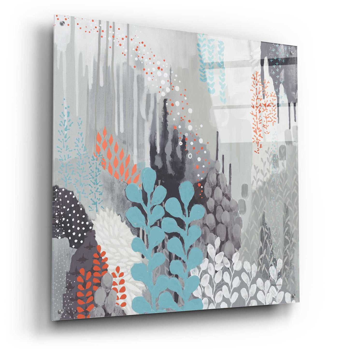 Epic Art 'Gray Forest II' by Kathy Ferguson, Acrylic Glass Wall Art,36x36