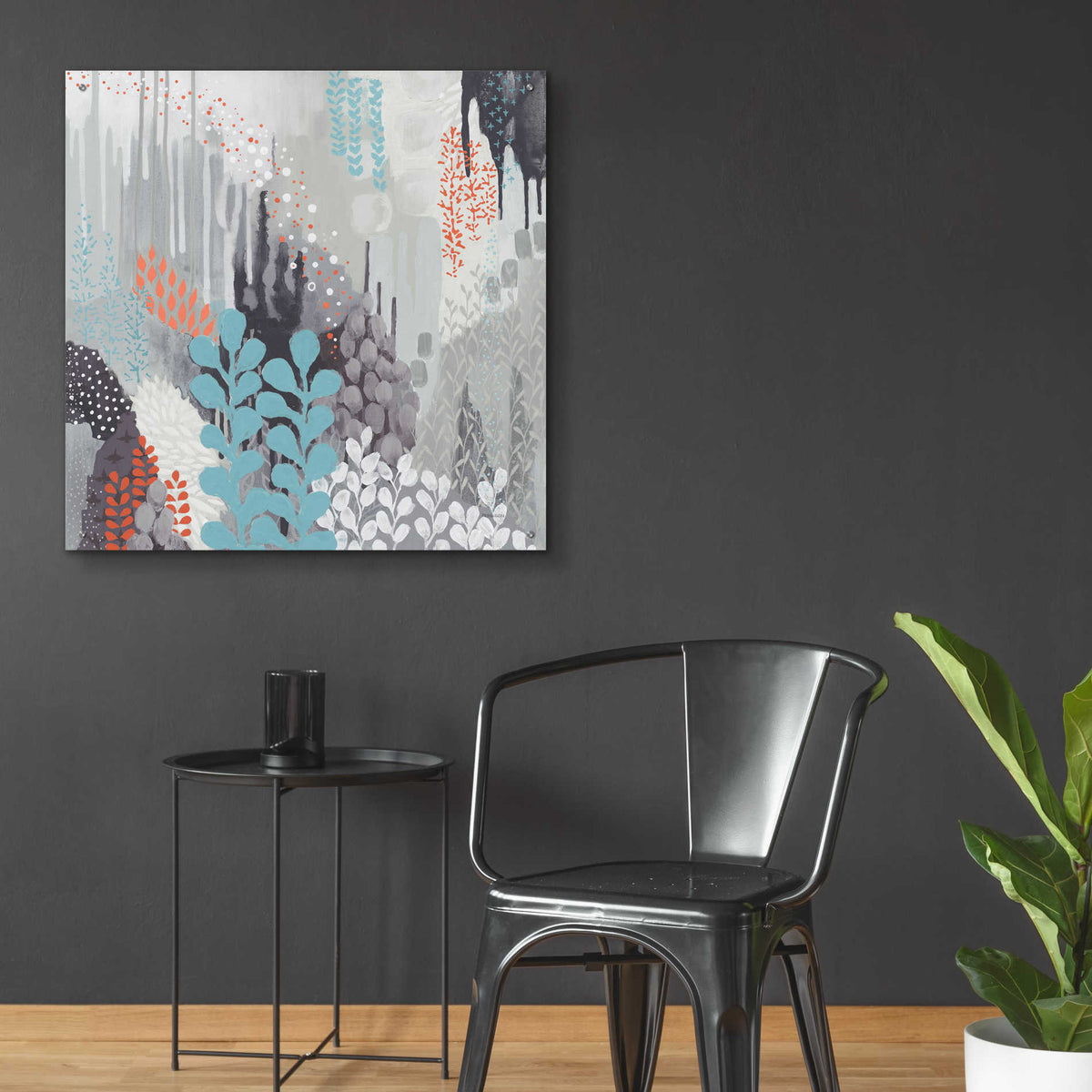 Epic Art 'Gray Forest II' by Kathy Ferguson, Acrylic Glass Wall Art,36x36