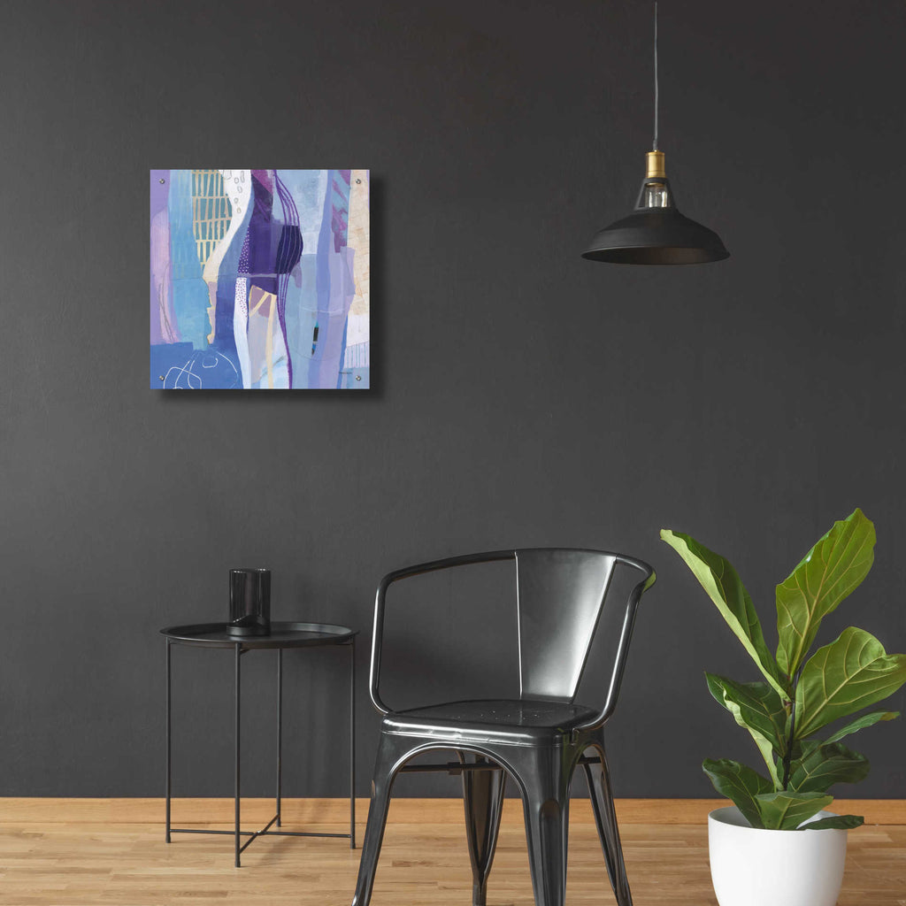 Epic Art 'Abstract Layers I' by Kathy Ferguson, Acrylic Glass Wall Art,24x24
