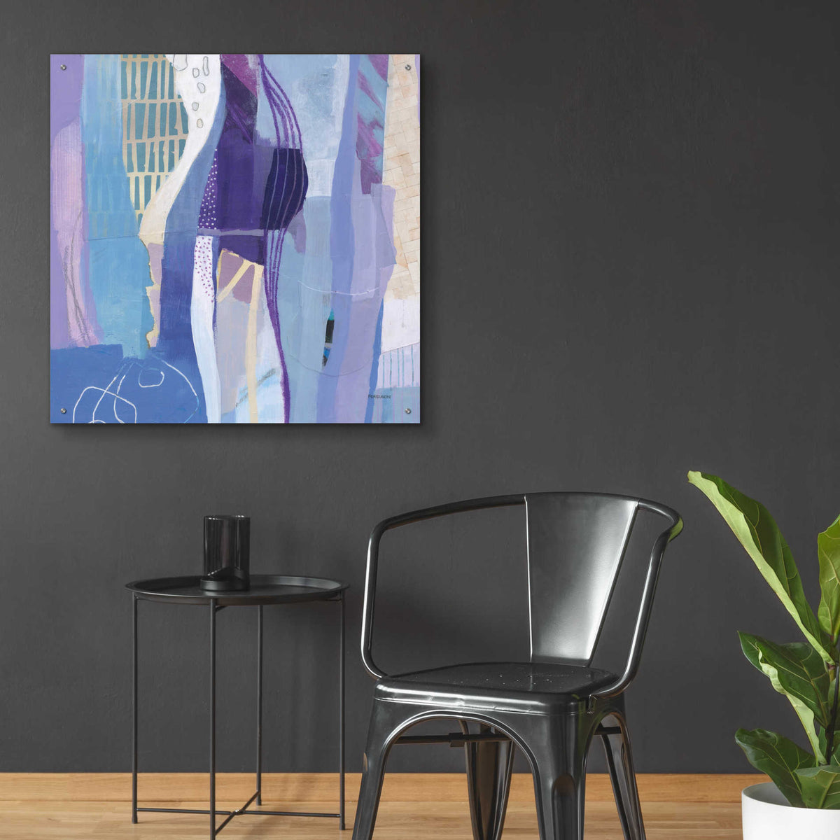 Epic Art 'Abstract Layers I' by Kathy Ferguson, Acrylic Glass Wall Art,36x36