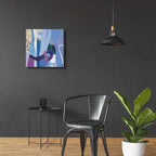 Epic Art 'Periwinkle' by Kathy Ferguson, Acrylic Glass Wall Art,24x24