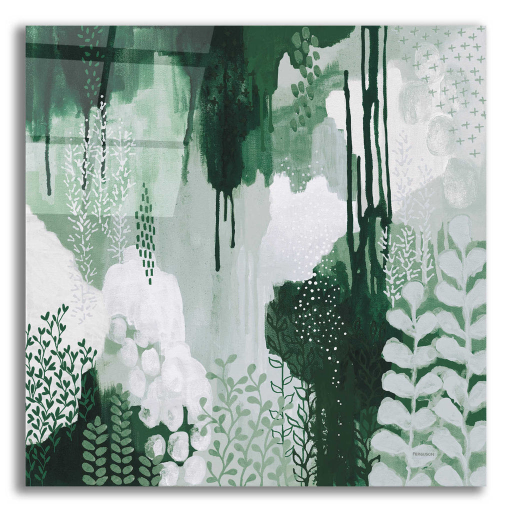 Epic Art 'Light Green Forest I' by Kathy Ferguson, Acrylic Glass Wall Art