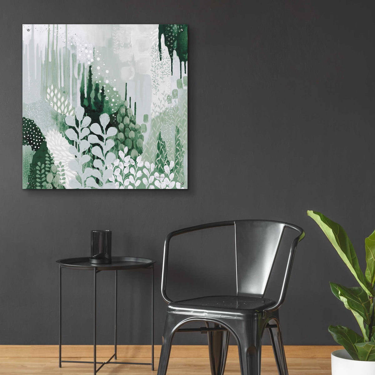 Epic Art 'Light Green Forest II' by Kathy Ferguson, Acrylic Glass Wall Art,36x36