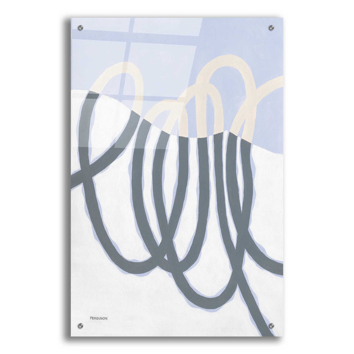 Epic Art 'Loops I' by Kathy Ferguson, Acrylic Glass Wall Art,24x36