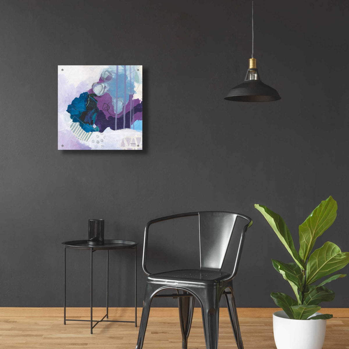 Epic Art 'Amethyst' by Kathy Ferguson, Acrylic Glass Wall Art,24x24