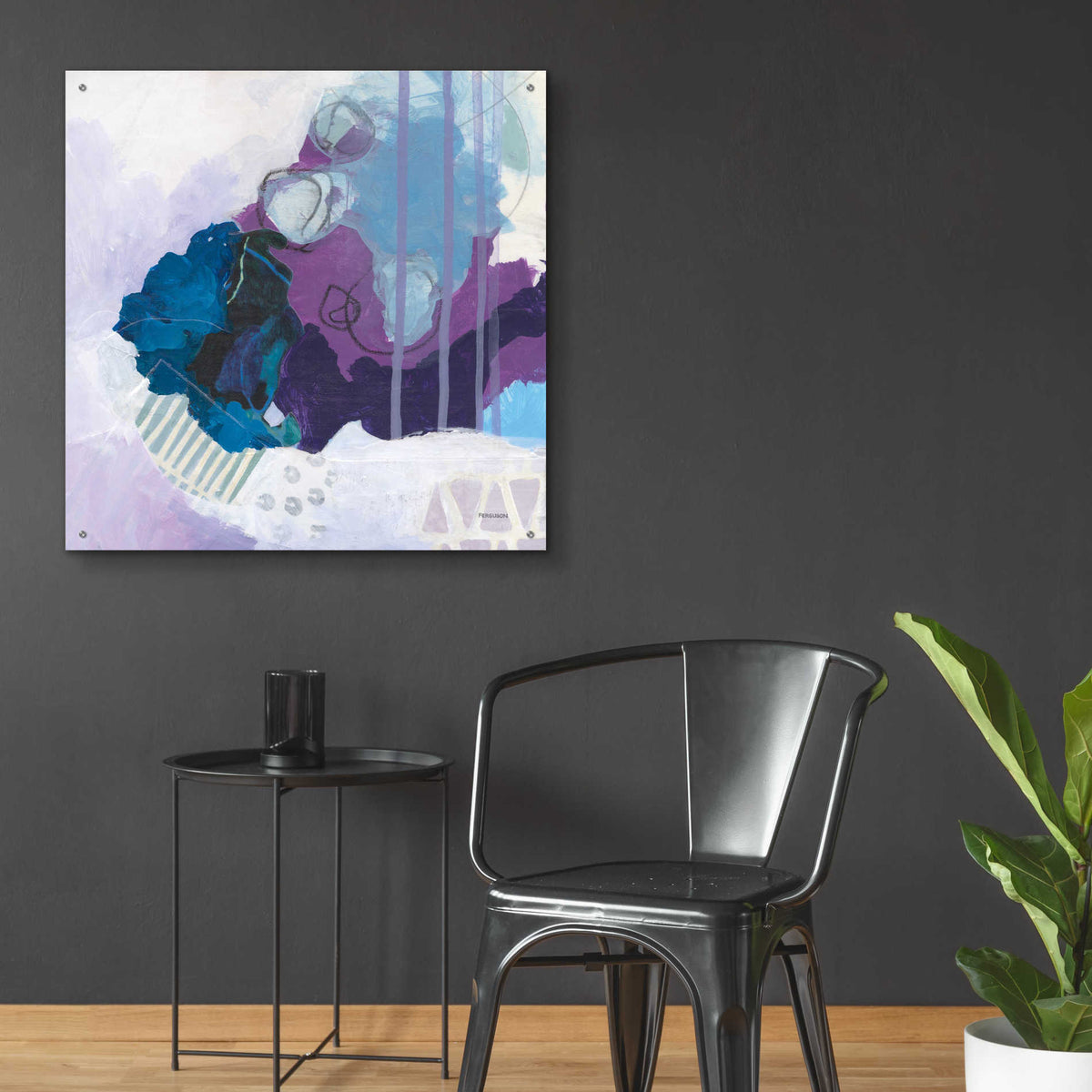 Epic Art 'Amethyst' by Kathy Ferguson, Acrylic Glass Wall Art,36x36