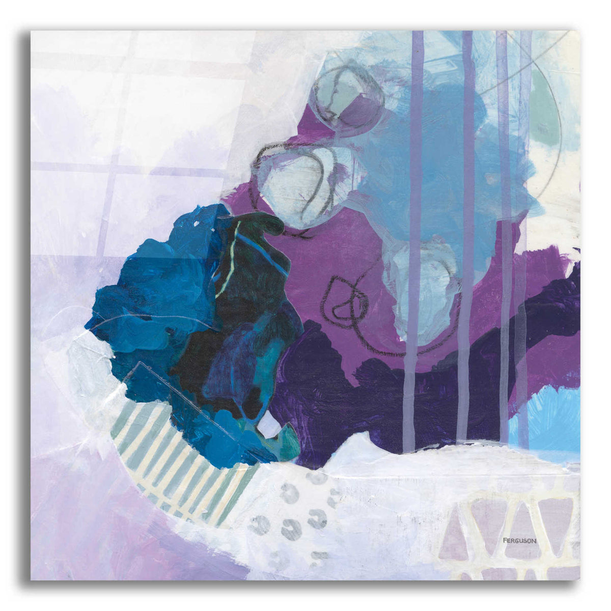 Epic Art 'Amethyst' by Kathy Ferguson, Acrylic Glass Wall Art