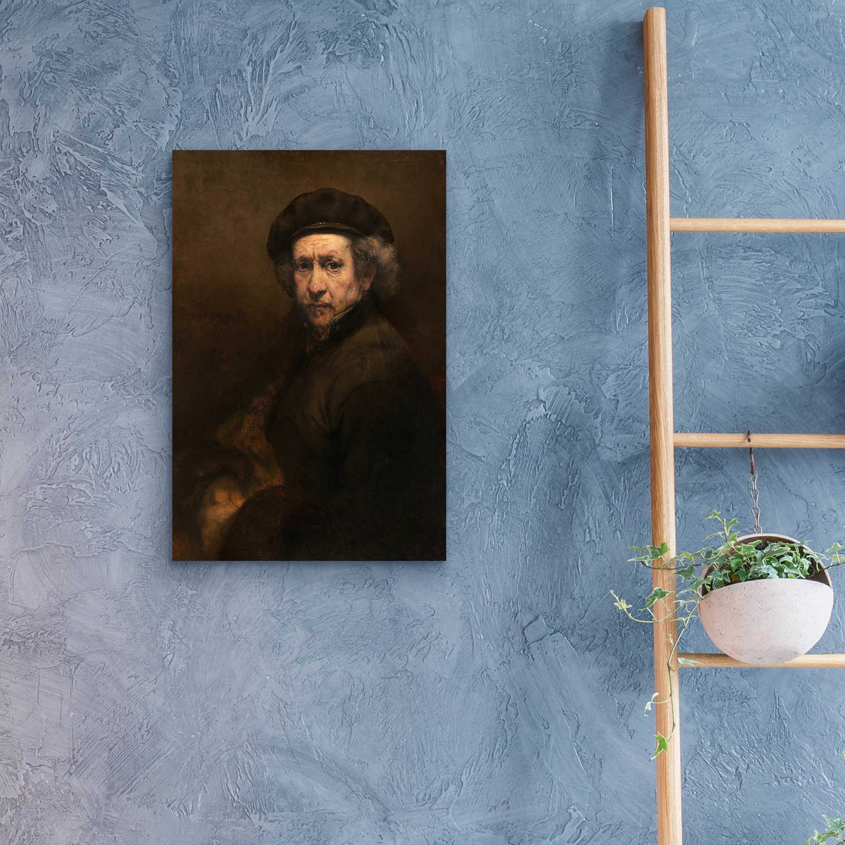 Epic Art 'Self-Portrait' by Rembrandt, Acrylic Glass Wall Art,16x24