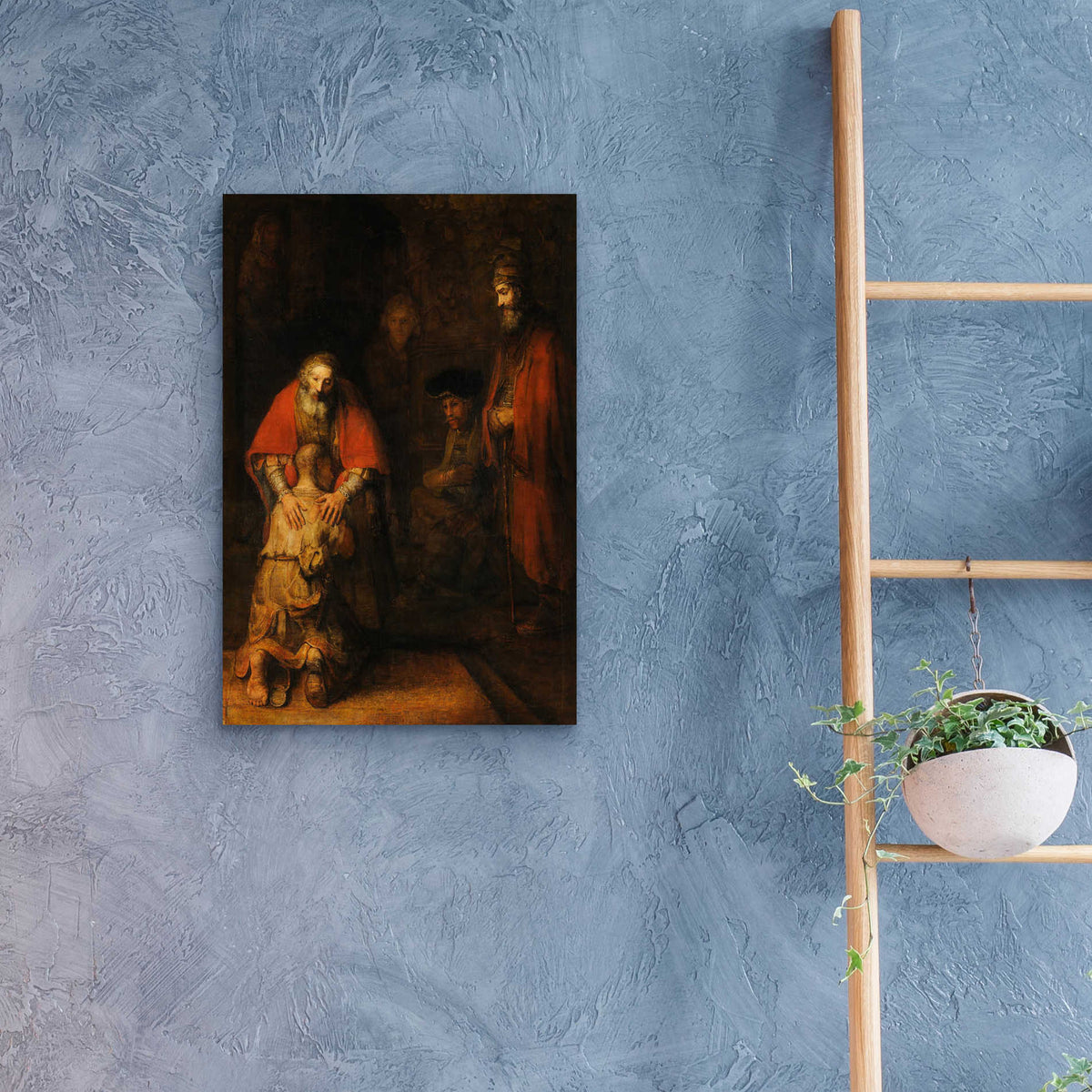 Epic Art 'The Return of the Prodigal Son' by Rembrandt, Acrylic Glass Wall Art,16x24