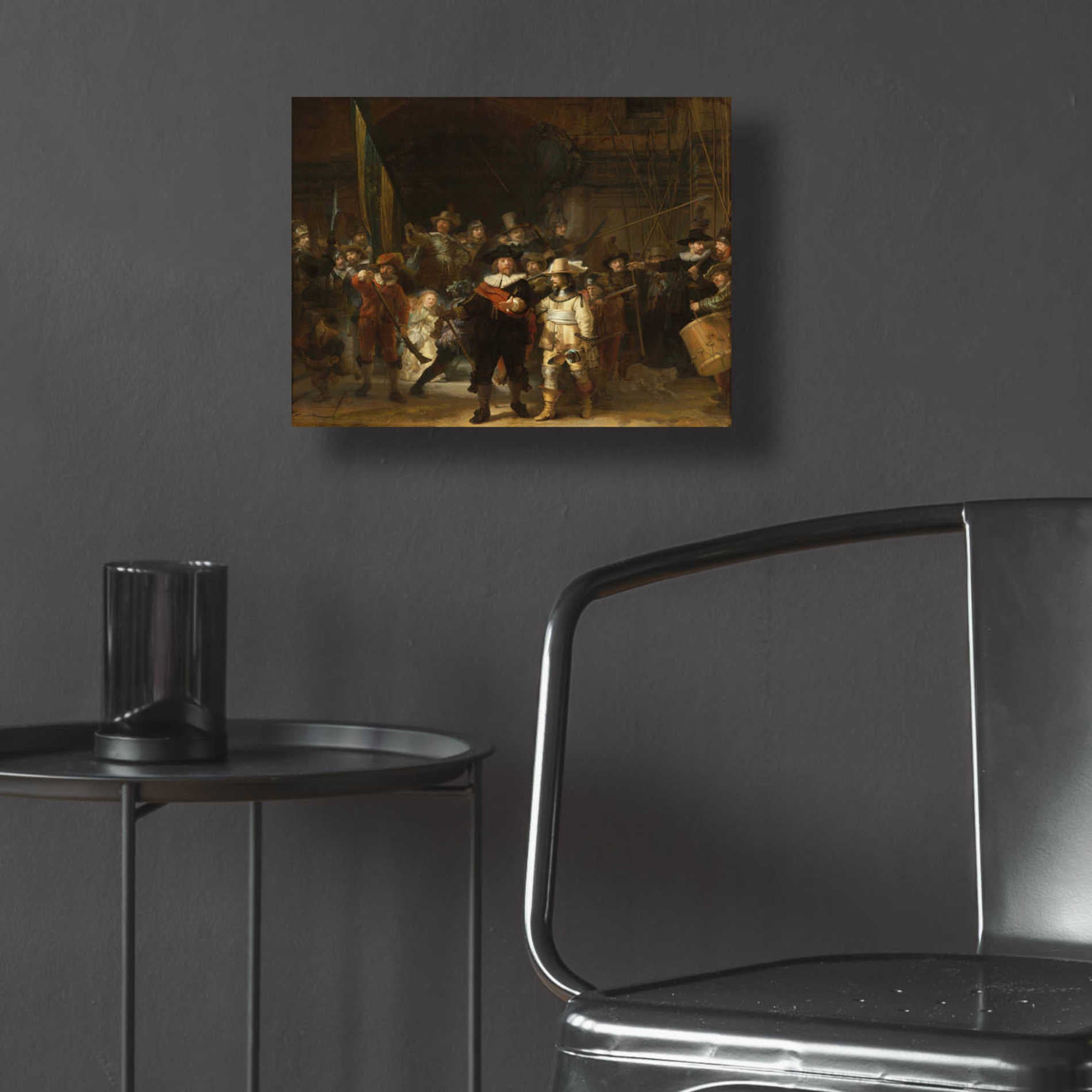 Epic Art 'The Night Watch' by Rembrandt, Acrylic Glass Wall Art,16x12