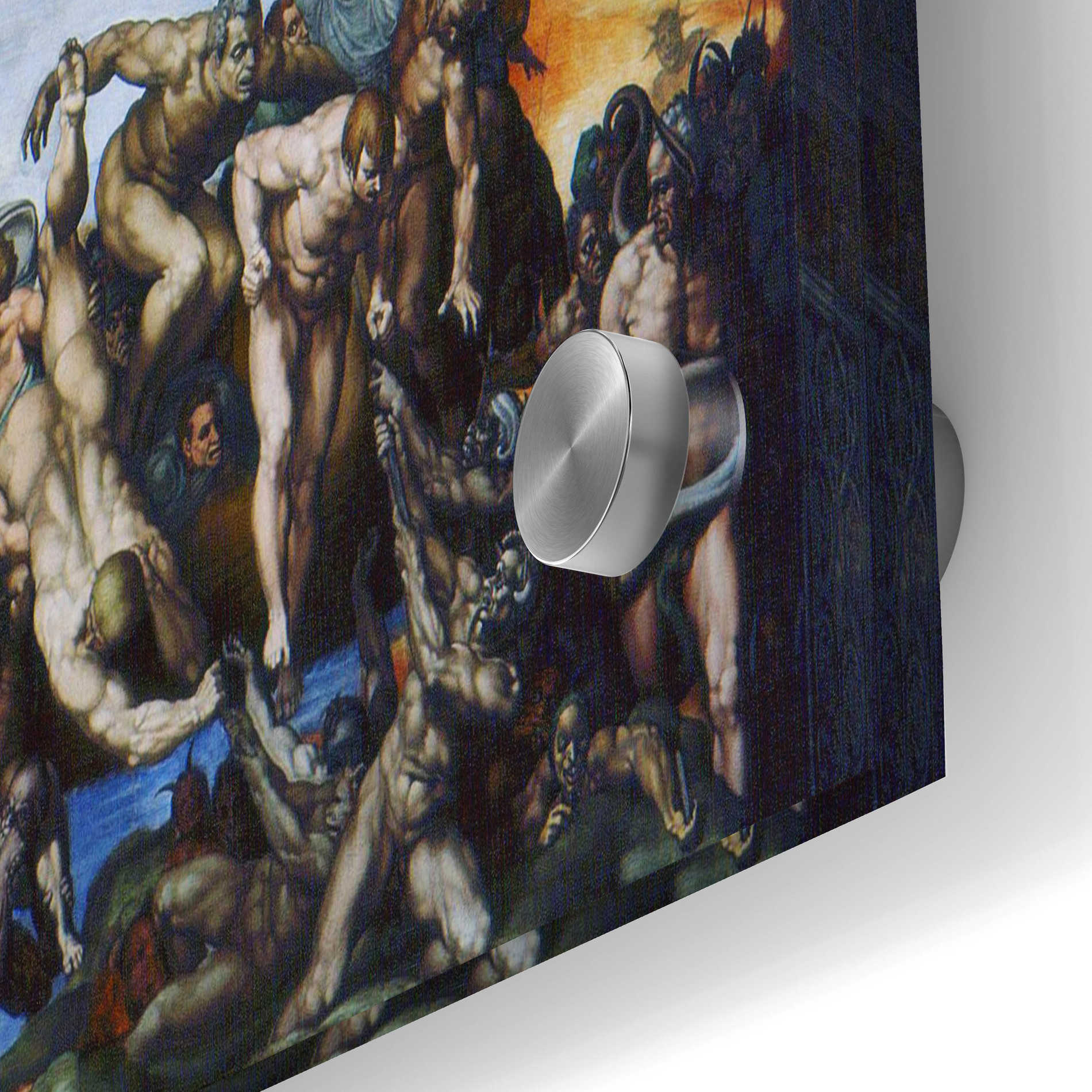 Epic Art 'The Last Judgment' by Michelangelo,  Acrylic Glass Wall Art,24x36