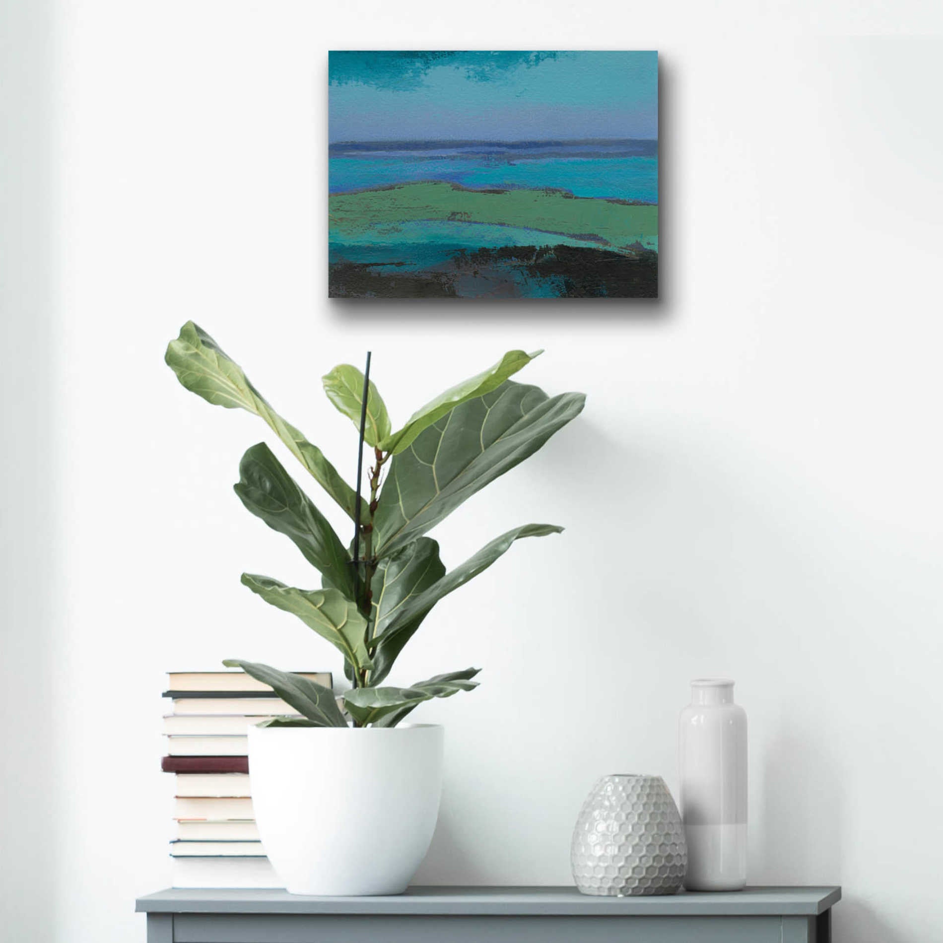 Epic Art 'Low Tide Killala' by Grainne Dowling, Acrylic Glass Wall Art,16x12