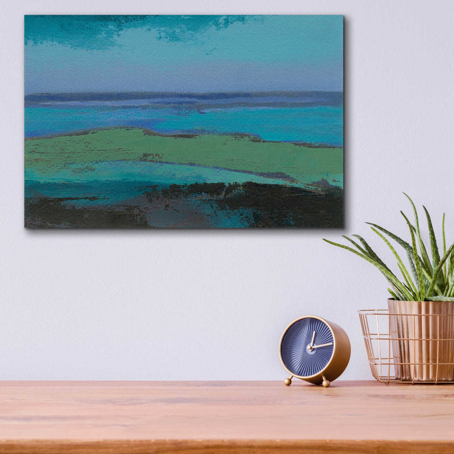 Epic Art 'Low Tide Killala' by Grainne Dowling, Acrylic Glass Wall Art,16x12