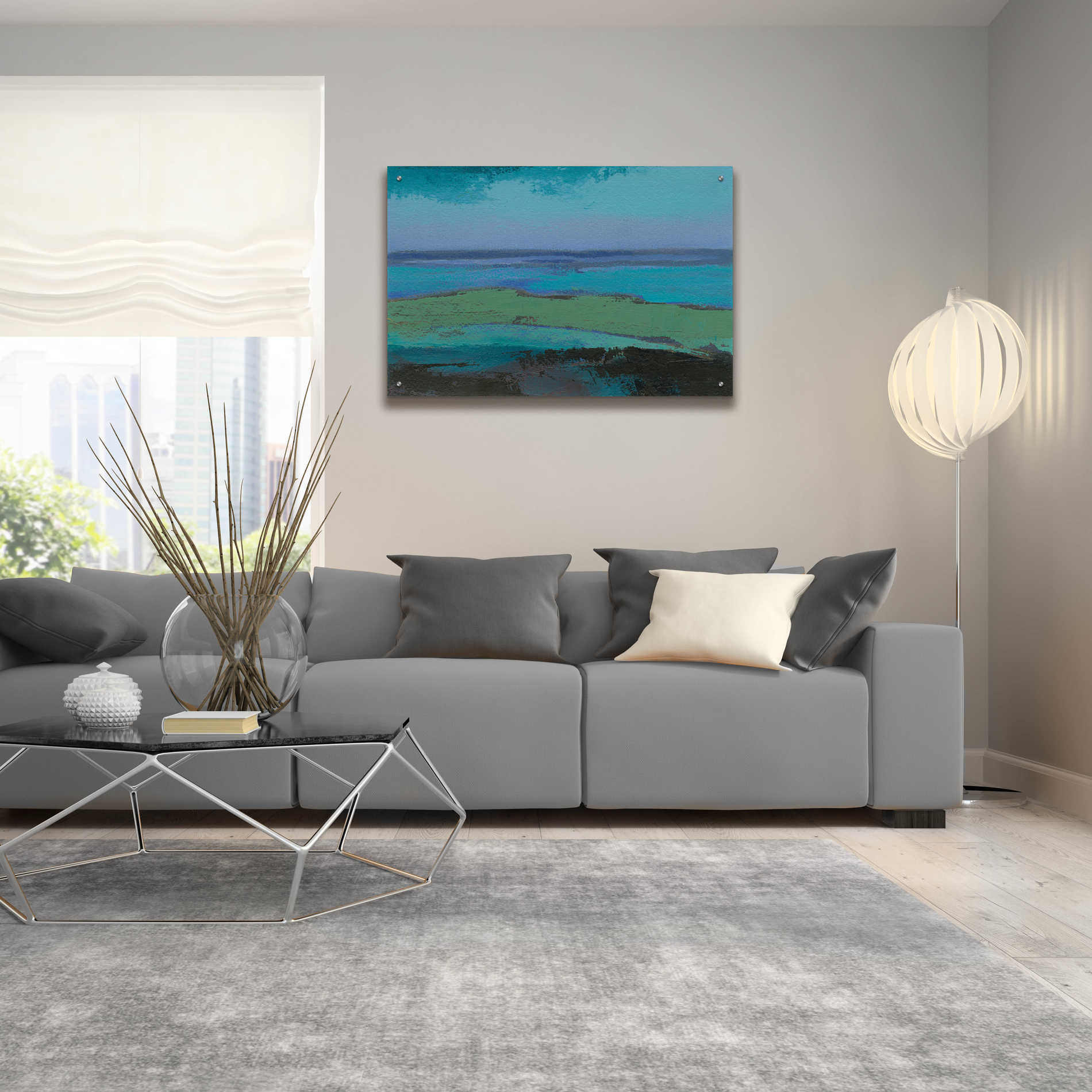 Epic Art 'Low Tide Killala' by Grainne Dowling, Acrylic Glass Wall Art,36x24