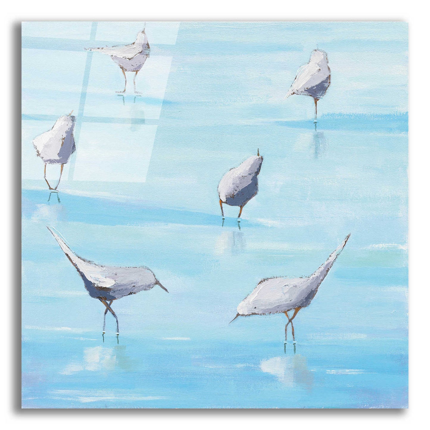 Epic Art 'By the Waters Edge' by Phyllis Adams, Acrylic Glass Wall Art,12x12