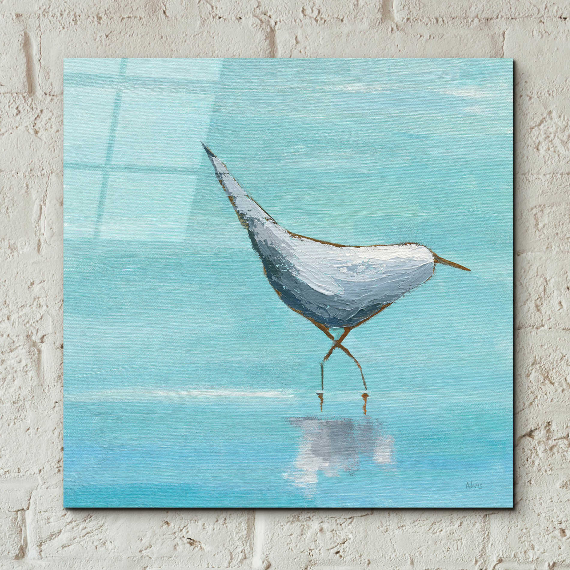 Epic Art 'Egret I' by Phyllis Adams, Acrylic Glass Wall Art,12x12